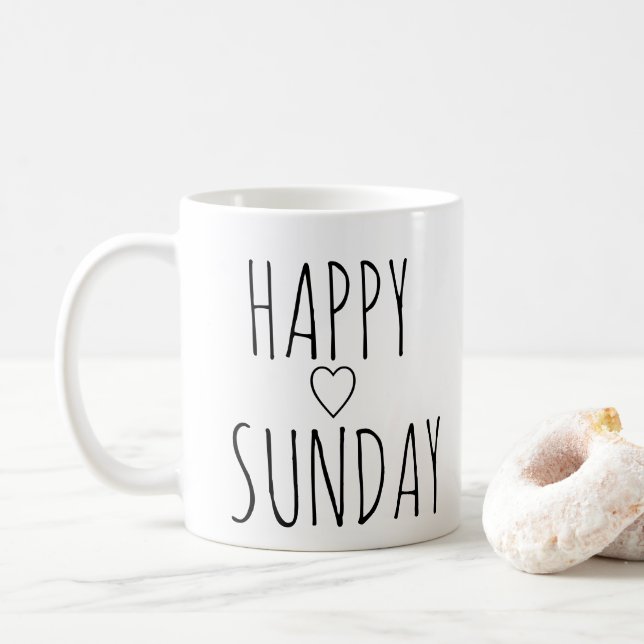 HAPPY SUNDAY COFFEE MUG (With Donut)