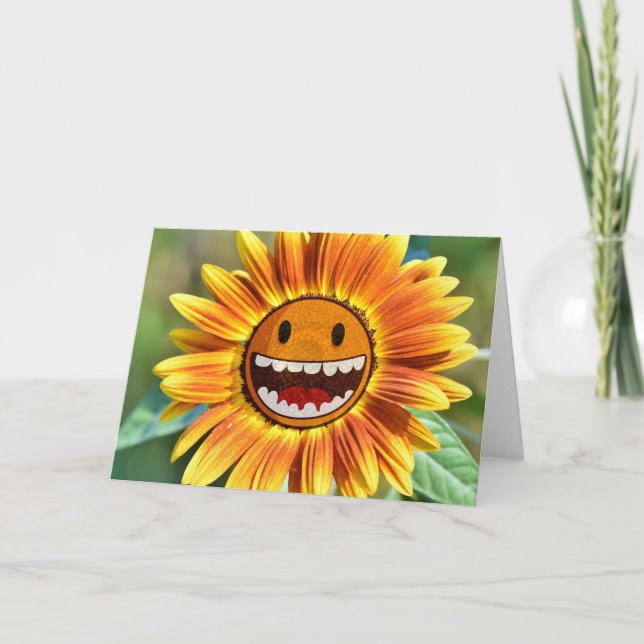 Happy Sunflower. Card (Front)