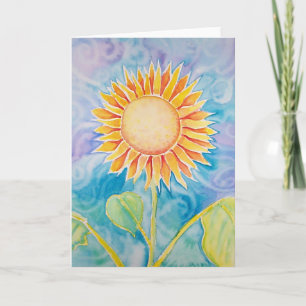 Happy Sunflower Card ~ Blank by Molly Harrison