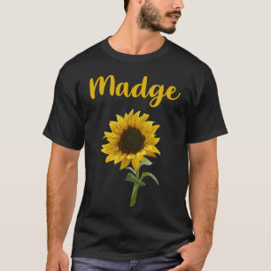 Happy Sunflower - Madge Name T-Shirt
