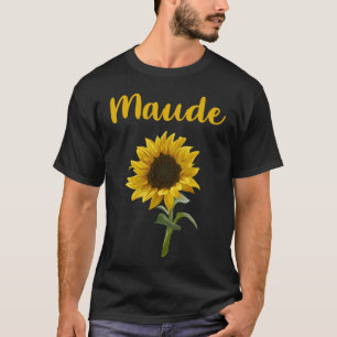 Happy Sunflower - Maude Name T-Shirt