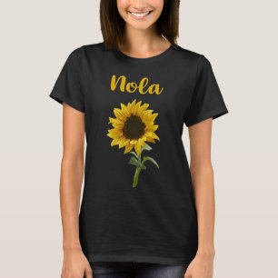 Happy Sunflower - Nola Name T-Shirt