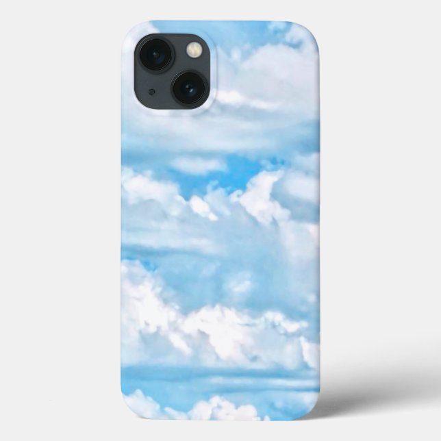 Happy Sunny Clouds Background Case-Mate iPhone Case (Back)