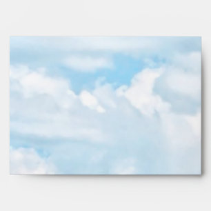Happy Sunny Clouds Light Blue Sky Background Envelopes
