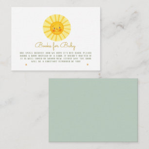 Happy Sunshine Baby Books for baby Enclosure Card