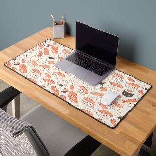 Happy Sushi Friends - Kawaii Japanese Food Desk Mat