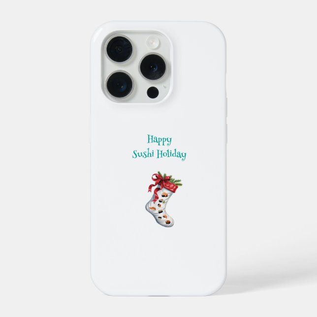 Happy Sushi Holiday Phone Case (Back)