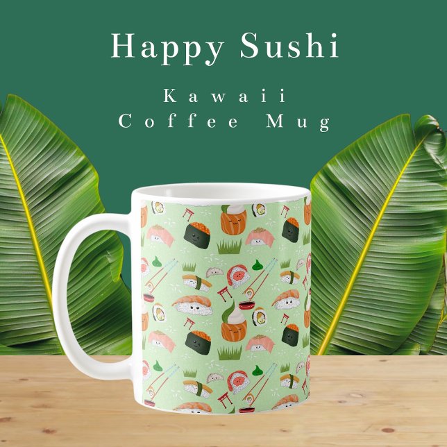  Happy Sushi Kawaii  Coffee Mug (Creator Uploaded)