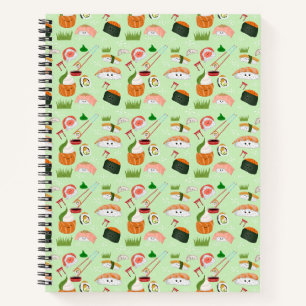 Happy Sushi Kawaii Notebook