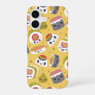 Happy Sushi Squad iPhone 16 Case