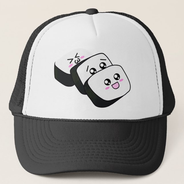 Happy Sushi Trucker Hat (Front)