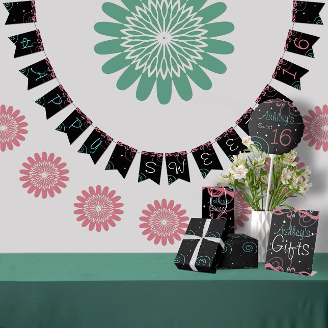 Happy Sweet 16 Birthday Party Bunting (Creator Uploaded)