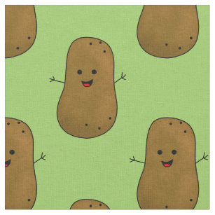 Happy Sweet Potato Fabric