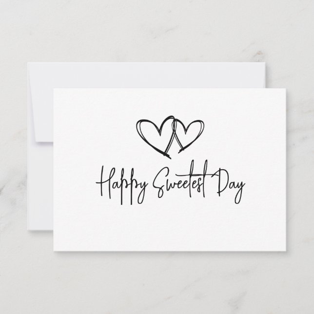 Happy Sweetest Day Note Card (Front)