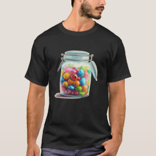 Happy sweets and candy in a jar for kids boys and T-Shirt