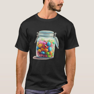 Happy sweets and candy in a jar for kids boys and T-Shirt