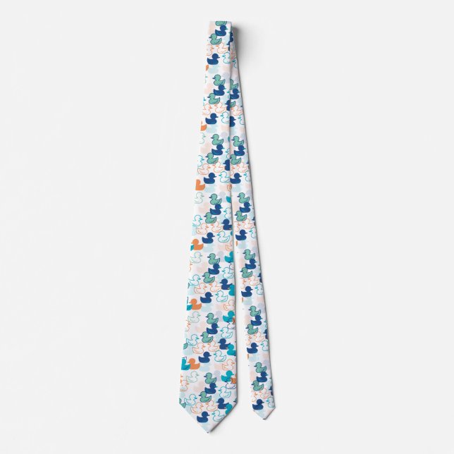 Happy Swimming a Paddling of Ducks Pattern III Tie (Front)