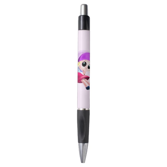 Happy Swinging Girl Pen (Front Vertical)