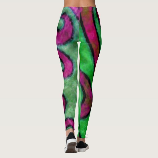 Happy Swirls - Leggings (Back)