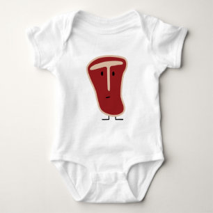 Happy T-bone steak Baby Bodysuit