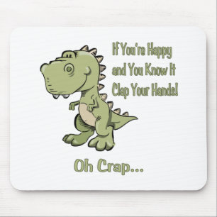 Happy T-Rex Mouse Mat