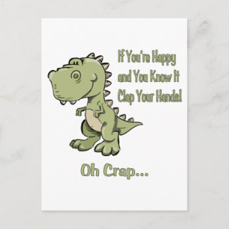 Happy T-Rex Postcard