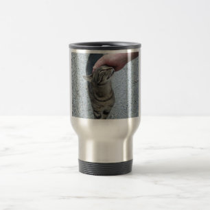 happy tabby travel mug