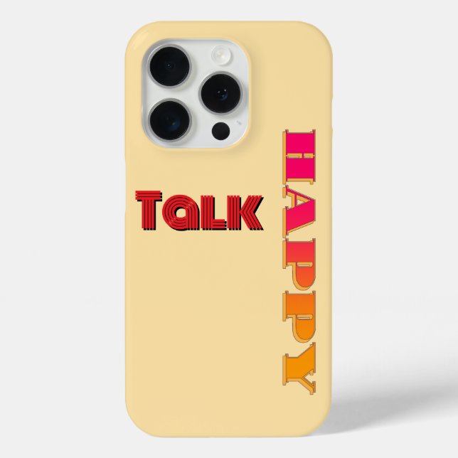 Happy Talk Beige Rainbow    Case-Mate iPhone Case (Back)