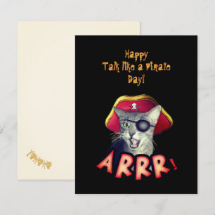 Happy Talk like a Pirate Day 9/19 Card
