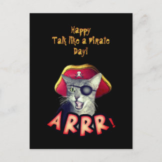 Happy Talk like a Pirate Day Postcard