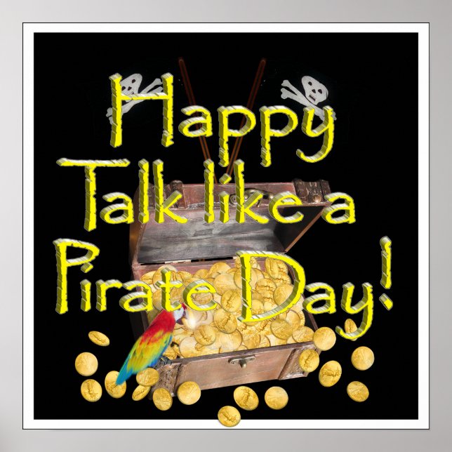 Happy "Talk like a Pirate" Day Poster (Front)