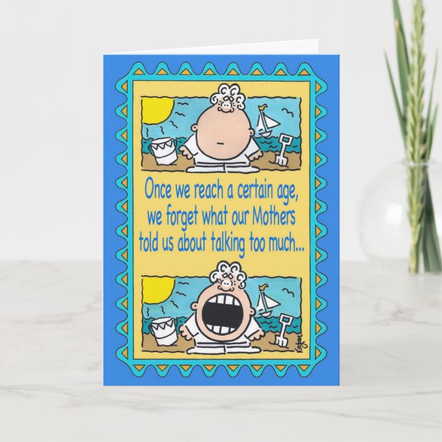 HAPPY TALKER Birthday Card (Front)