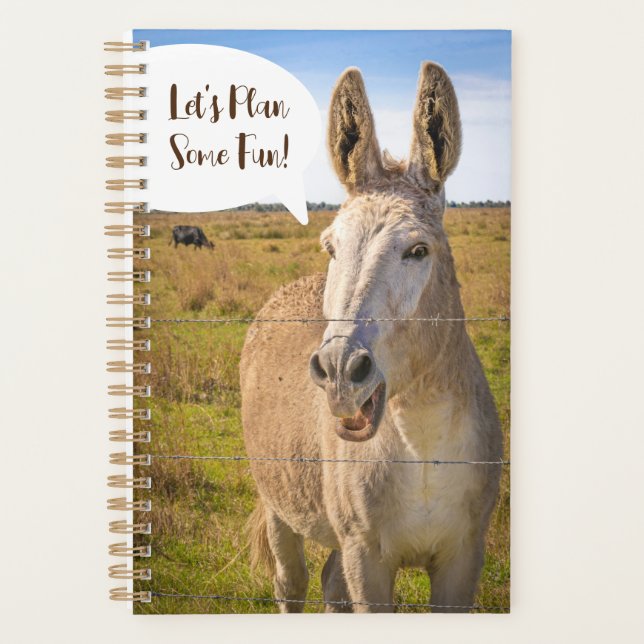 "Happy Talking Donkey" Custom Planner (Front)