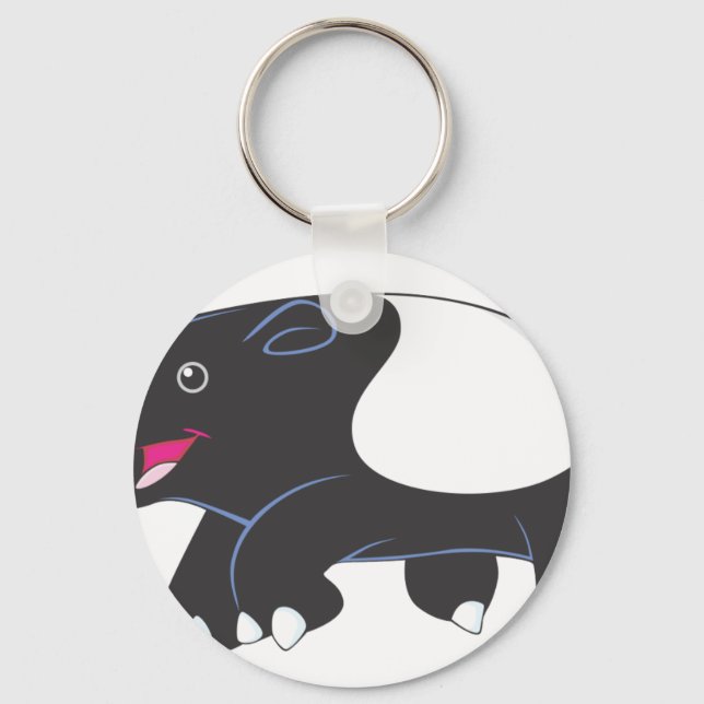 Happy Tapir Key Ring (Front)