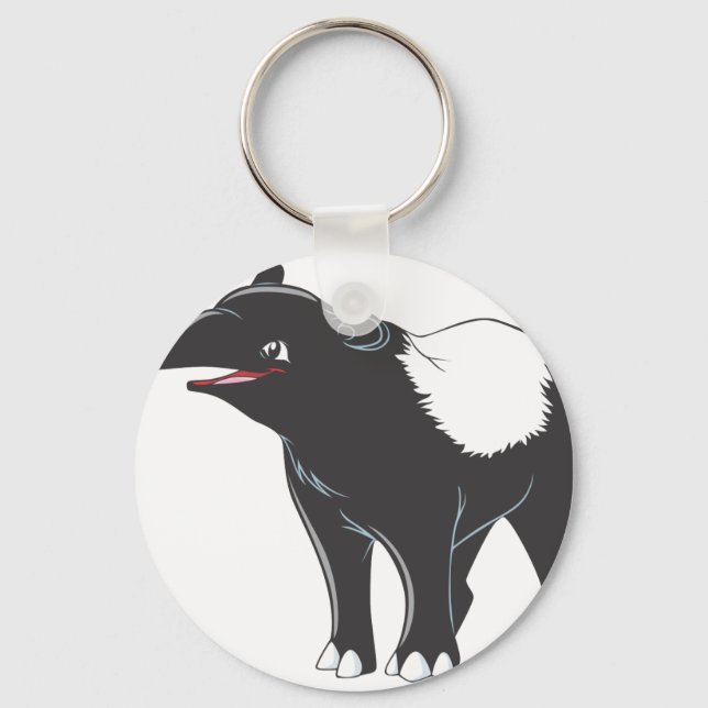 Happy Tapir Key Ring (Front)