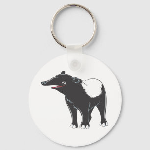Happy Tapir Key Ring