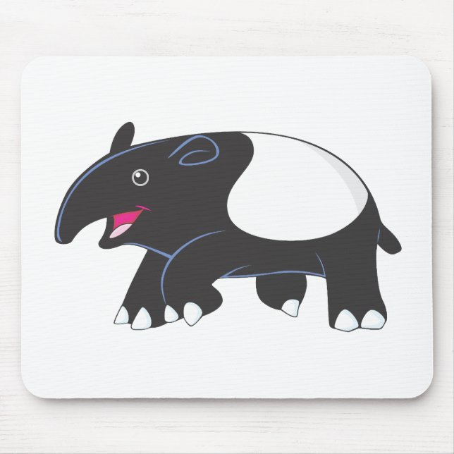 Happy Tapir Mouse Mat (Front)
