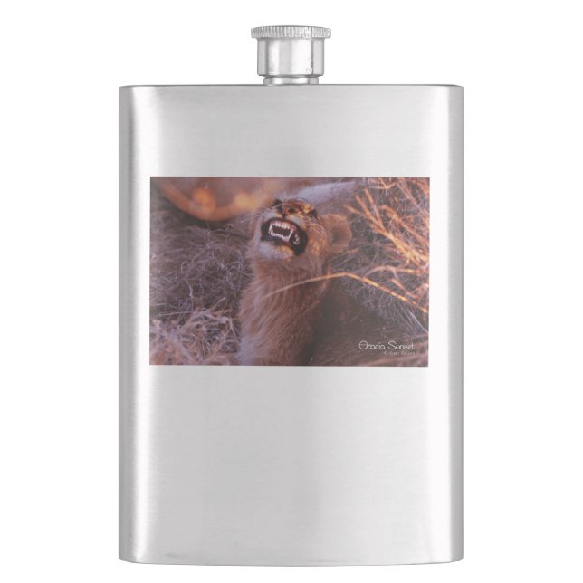 Happy Tau Hip Flask (Front)