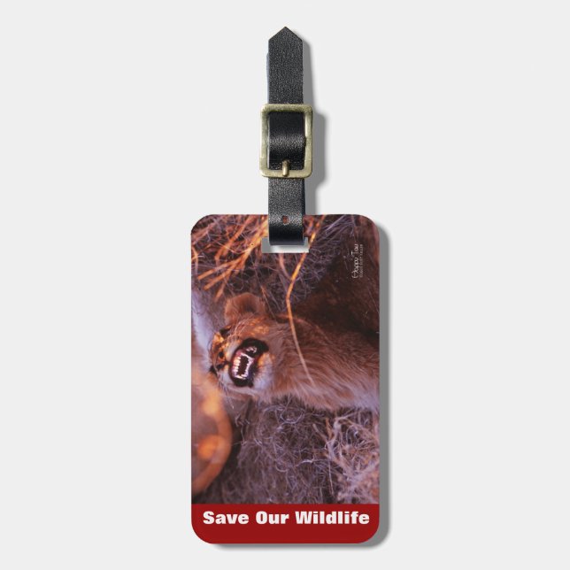 Happy Tau Luggage Tag (Front Vertical)