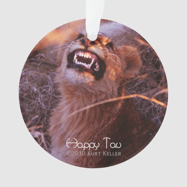 Happy Tau Ornament (Front)