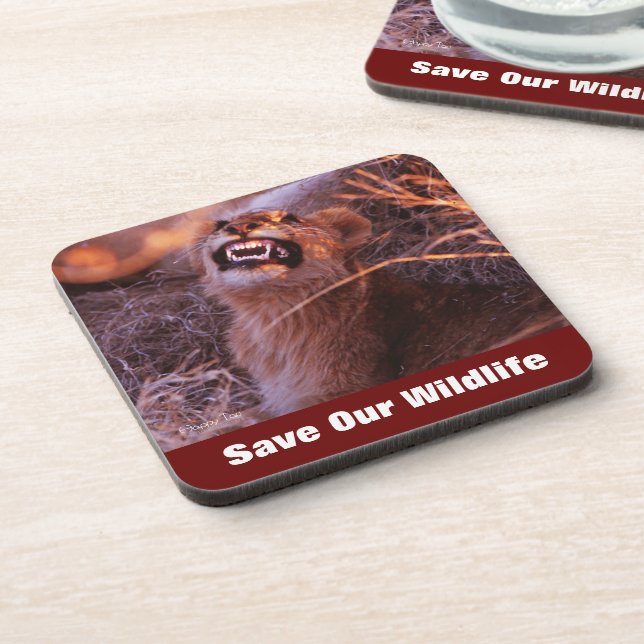Happy Tau Save Our Wildlife Coaster (Left Side)