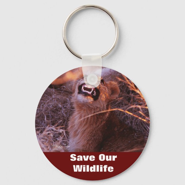 Happy Tau Save Our Wildlife Key Chain (Front)