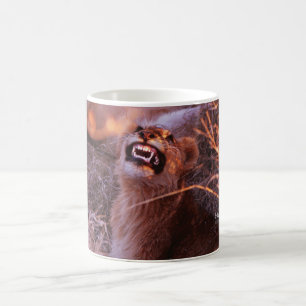 Happy Tau, Smiling Lion Cub Coffee Mug