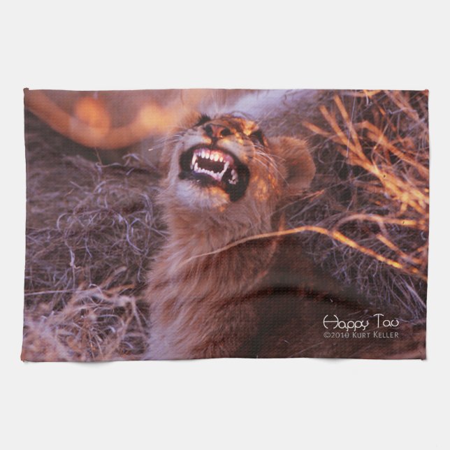 Happy Tau Tea Towel (Horizontal)