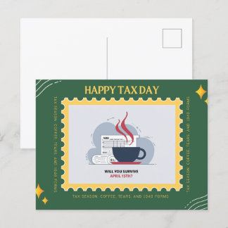 Happy Tax Day Postcard