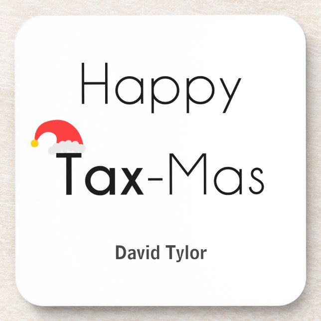 Happy TaxMas Coaster (Front)