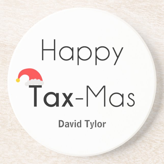 Happy TaxMas Coaster (Front)