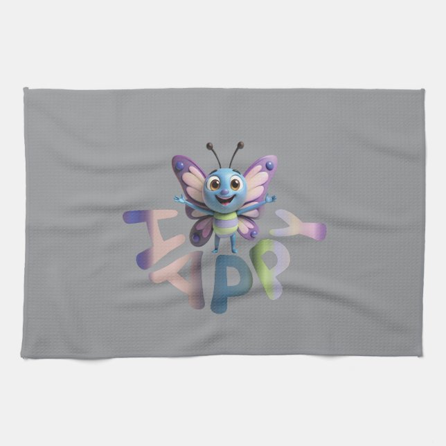 HAPPY TEA TOWEL (Horizontal)