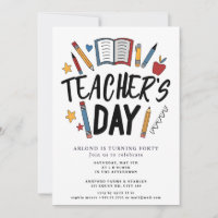 happy teacher day  Birthday Invitation