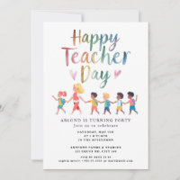 happy teacher day  Birthday Invitation